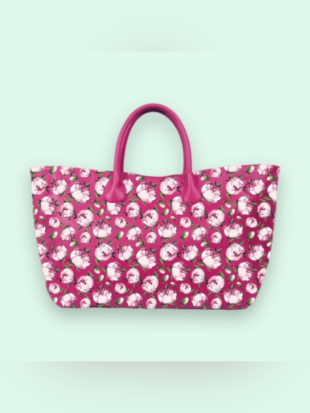 Peony Vegan Leather Carry All Bag